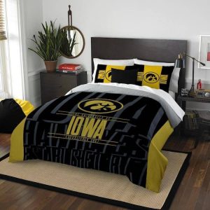 Iowa Hawkeyes Bedding Set - 1 Duvet Cover & 2 Pillow Cases BS1948