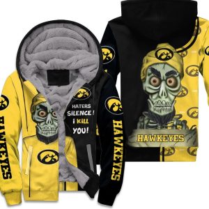 Iowa Hawkeyes Haters Silence 3D Unisex Fleece Hoodie