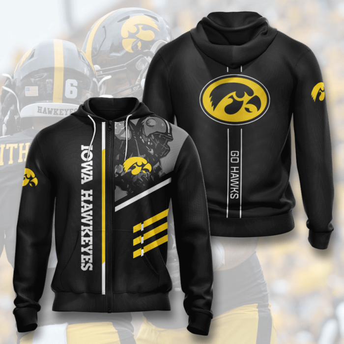 Iowa Hawkeyes Zip-Up Hoodie