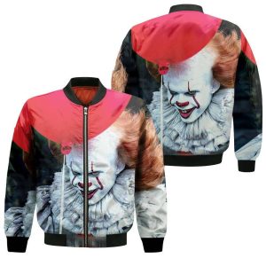 It Balloon Pennywise Halloween 3D Bomber Jacket BBJ2268