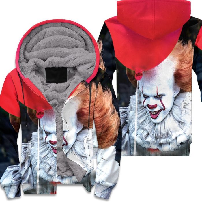 It Balloon Pennywise Halloween 3D Unisex Fleece Hoodie