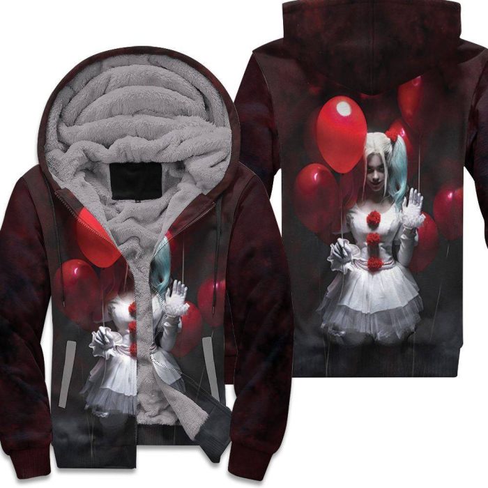 It Harley Quinn 3D Unisex Fleece Hoodie