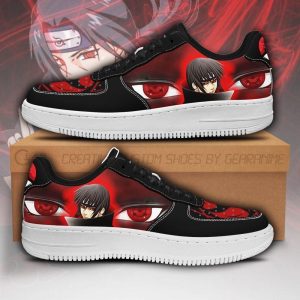 Itachi Sharingan Eyes Nike Air Force Shoes Unique Naruto Anime Custom Sneakers