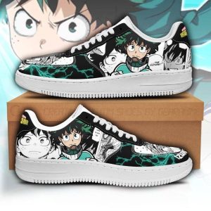 Izuku Midoriya Air Force Sneakers Deku Custom My Hero Academia Anime Shoes Fan Gift Pt05