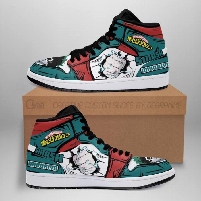 Izuku Midoriya Sneakers Skill My Hero Academia Anime Shoes