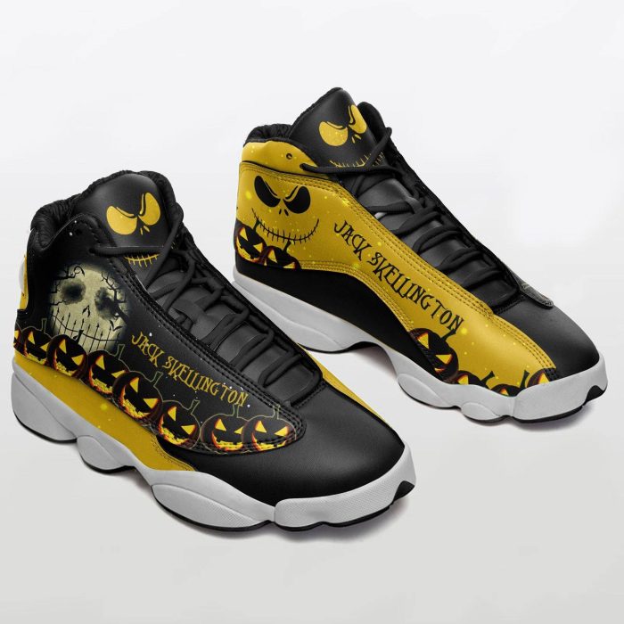 Jack Skellington Pumpkin Halloween Jordan 13 Shoes