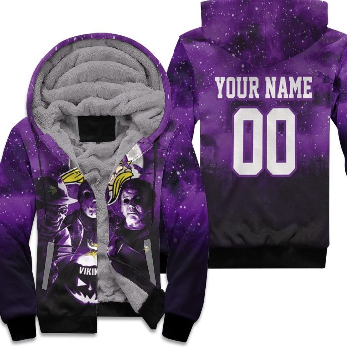 Jason Freddy Myers Minnesota Vikings Halloween All Over 3D Personalized Unisex Fleece Hoodie