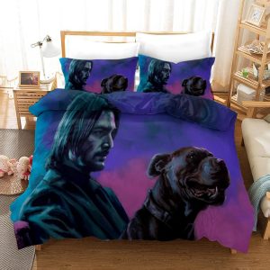 John Wick #13 Duvet Cover Pillowcase Bedding Set Home Bedroom Decor BS1900