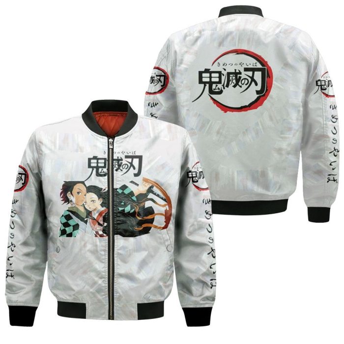 Kamado Tanjiro Kamado Nezuko Kimetsu No Yaiba Bomber Jacket