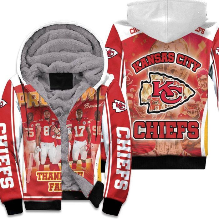 Kansas City Chiefs 2021 Super Bowl Afc West Division Pro Bowl Unisex Fleece Hoodie