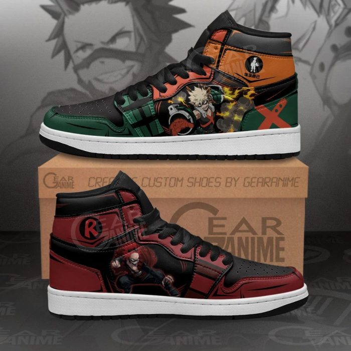 Katsuki Bakugo and Eijiro Kirishima Sneakers My Hero Academia Shoes