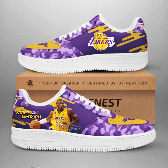 Kobe Bryant Air Force Sneaker Custom For Fan