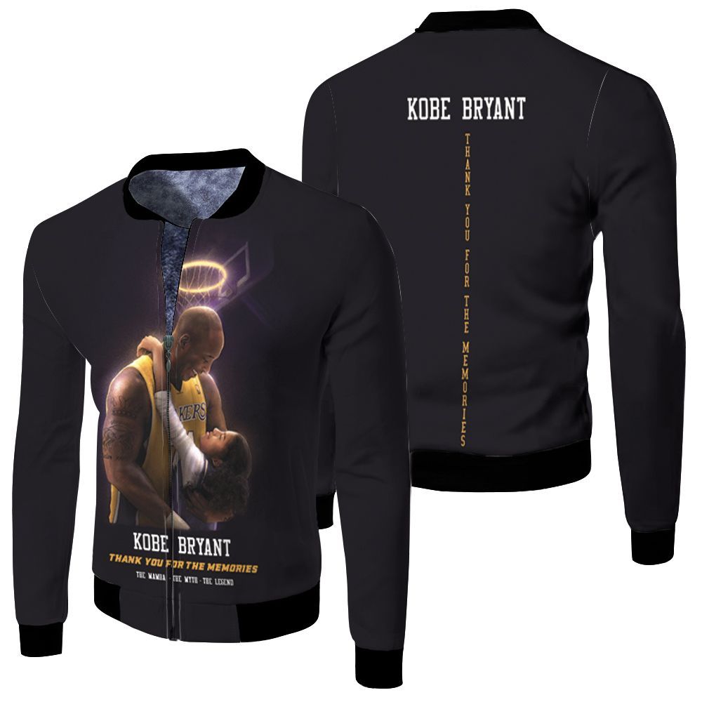 Kobe-Bryant-Angel-Thank-You-For-The-Memories-Fleece-Bomber-Jacket Kobe Bryant Angel Thank You For The Memories Fleece Bomber Jacket