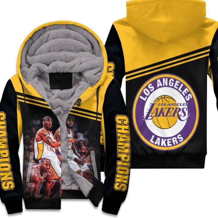 Kobe Bryant Michael Jordan Lebron James Sit Together Legends 3D Printed Unisex Fleece Hoodie