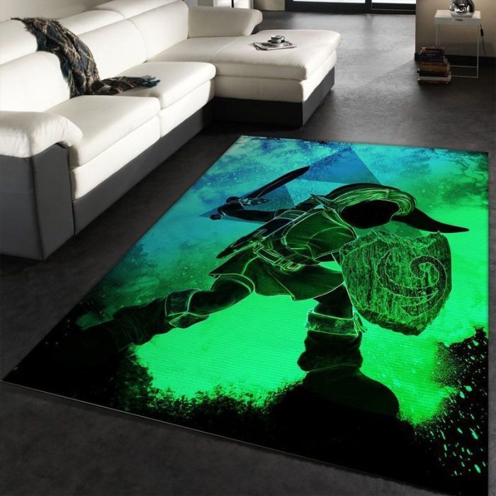 Kokiri Forest The Legend Of Zelda Ocarina Of Time Area Rug Carpet Living Room And Bedroom Rug