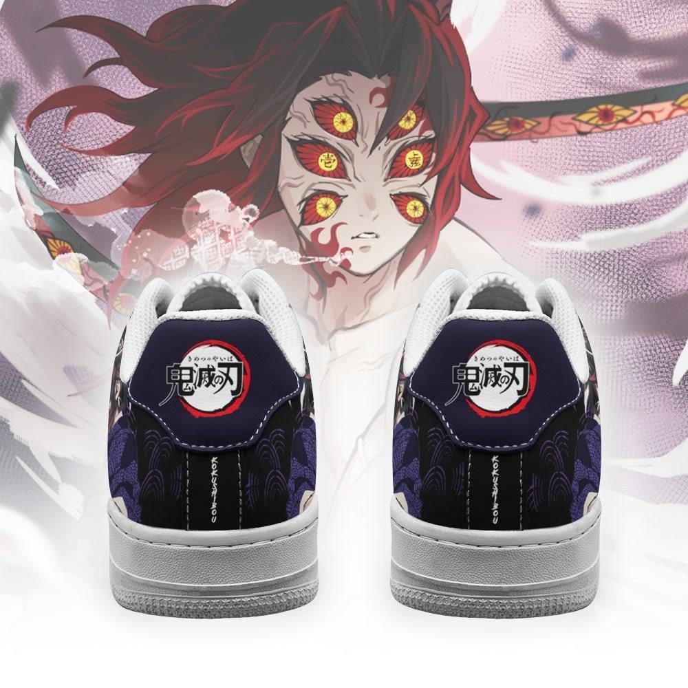 Kokushibou Nike Air Force Shoes Unique Demon Slayer Anime Custom ...