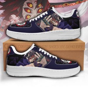 Kokushibou Nike Air Force Shoes Unique Demon Slayer Anime Custom Sneakers