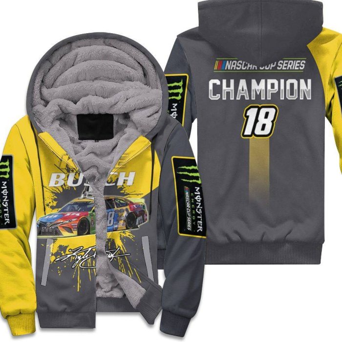 Kyle Busch Nascar Champion 2019 Signed Fan 3D Unisex Fleece Hoodie