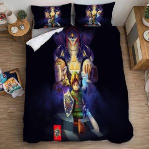 LEGO The Legend of Zelda #1 Duvet Cover Pillowcase Bedding Set Home Decor