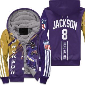 Lamar Jackson Baltimore Ravens 3D Unisex Fleece Hoodie