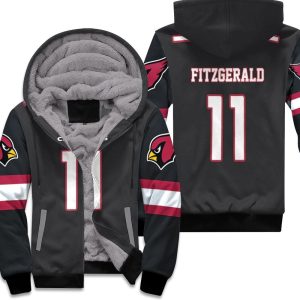 Larry Fitzgerald Arizona Cardinals Alternate Game Black 2019 Inspired Style Unisex Fleece Hoodie