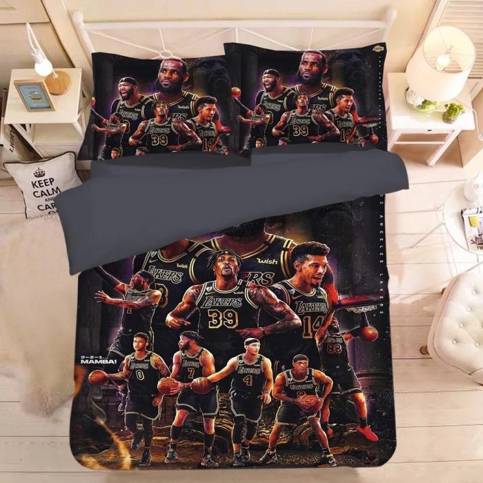 LeBron James #1 Duvet Cover Pillowcase Bedding Set Home Decor