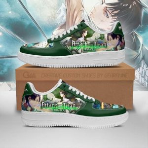 Levi Ackerman Attack On Titan Air Force Sneakers Aot Anime Shoes