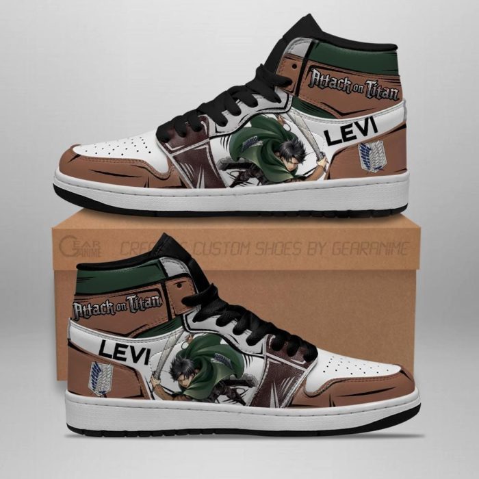 Levi Ackerman Sneakers Attack On Titan Anime Sneakers