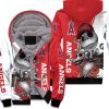 Los Angeles Angels Jack Skellington And Zero Unisex Fleece Hoodie