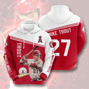 Los Angeles Angels Mike Trout 29 3D Hoodie