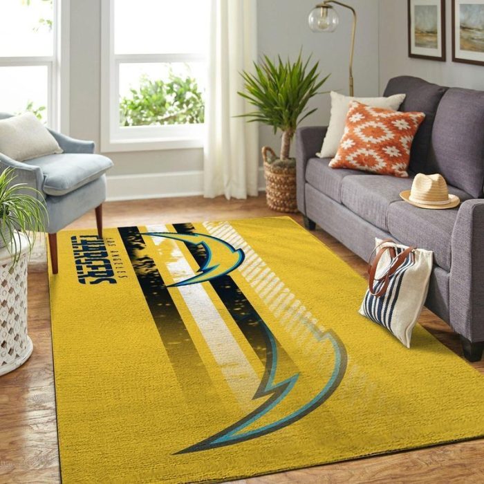 Los Angeles Chargers NFL 11 Area Rug Living Room And Bed Room Rug