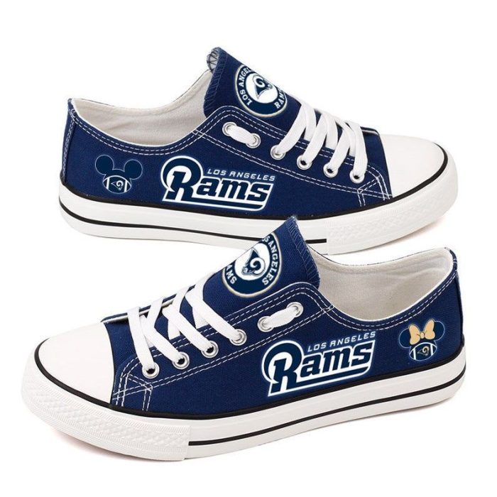 Los Angeles Rams NFL Football 6 Gift For Fans Low Top Custom Canvas Shoes