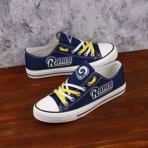 Los Angeles Rams NFL Football Gift For Fans Low Top Custom Canvas Shoes