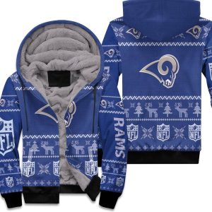 Los Angeles Rams Nfl Ugly Sweatshirt Christmas 3D Unisex Fleece Hoodie