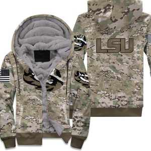 Lsu Tigers Camo Pattern 3D Unisex Fleece Hoodie