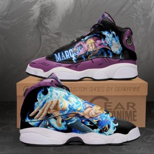 Marco the Phoenix Jordan 13 Sneakers One Piece Custom Anime Shoes