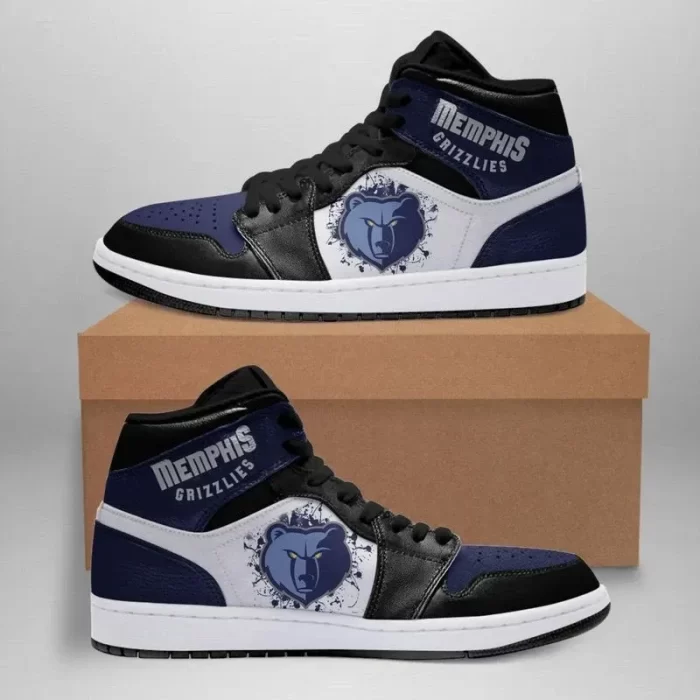 Memphis Grizzlies 2 NBA Air Jordan 1 Sport Custom Sneakers