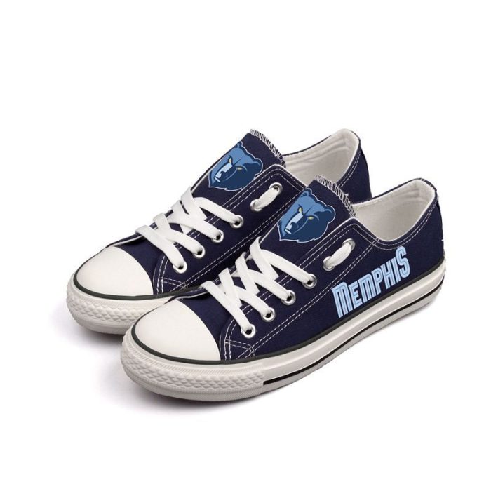 Memphis Grizzlies NBA Batketball 1 Gift For Fans Low Top Custom Canvas Shoes