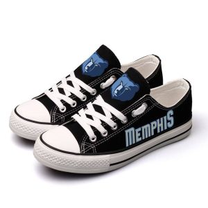Memphis Grizzlies NBA Batketball 2 Gift For Fans Low Top Custom Canvas Shoes