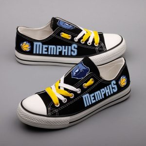 Memphis Grizzlies NBA Batketball 4 Gift For Fans Low Top Custom Canvas Shoes