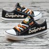 Miami Dolphins NFL Football 5 Gift For Fans Low Top Custom Canvas Shoes
