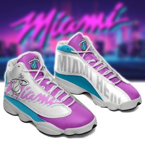 Miami Heat Basketball Air Jordan 13 Custom Sneakers Nba