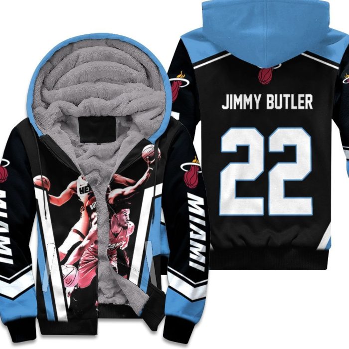 Miami Heat Jimmy Butler 22 Signed For Fan Unisex Fleece Hoodie