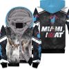 Miami Heat Watch The Throne Chris Bosh Lebron James Dwyane Wade Art For Fan Unisex Fleece Hoodie