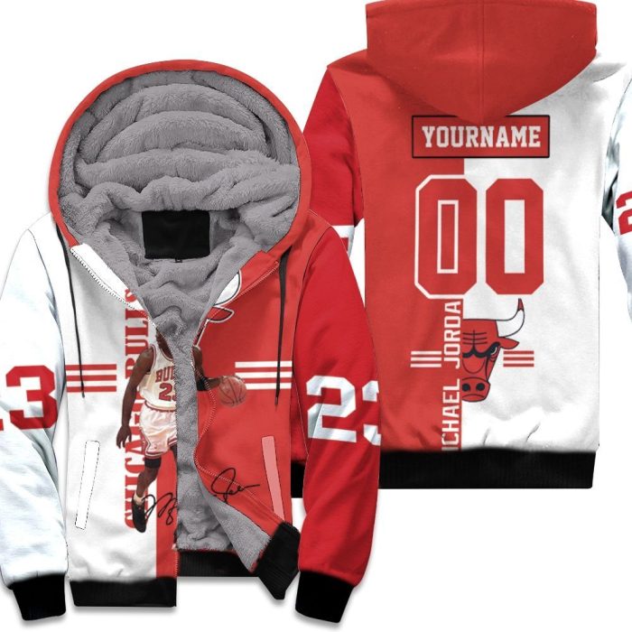 Michael Jordan 23 Signed 3D Unisex Fleece Hoodie