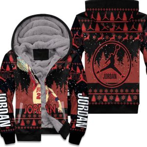 Michael Jordan Jump Shot Christmas Decor Unisex Fleece Hoodie