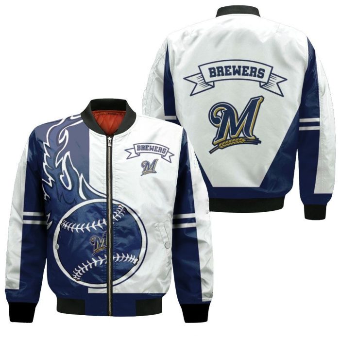 Milwaukee Brewers 3D Bomber Jacket