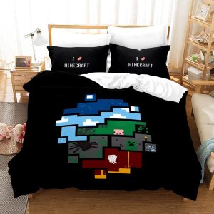 Minecraft #19 Duvet Cover Pillowcase Bedding Set Home Bedroom Decor BS0808