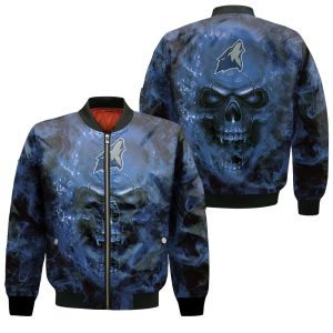 Minnesota Timberwolves NBA Fans Skull Bomber Jacket