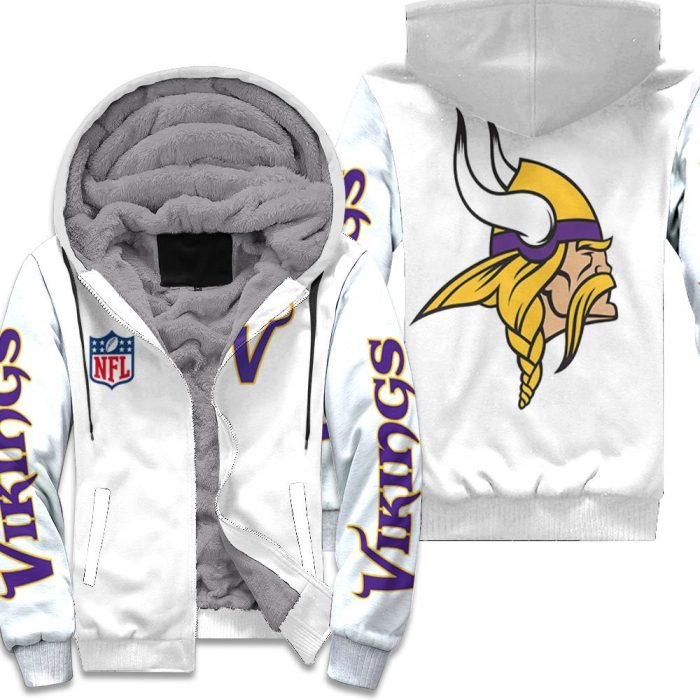 Minnesota Vikings Nfl Bomber Jacket 3D Unisex Fleece Hoodie